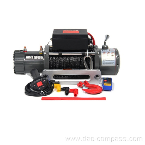 12000lbs Capacity Pull Wire Rope Winch